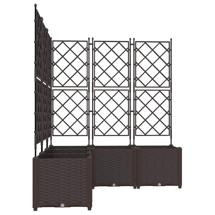 Have Blomsterkrukke 5 stk. Brun 120 x 120 x 143 cm PP