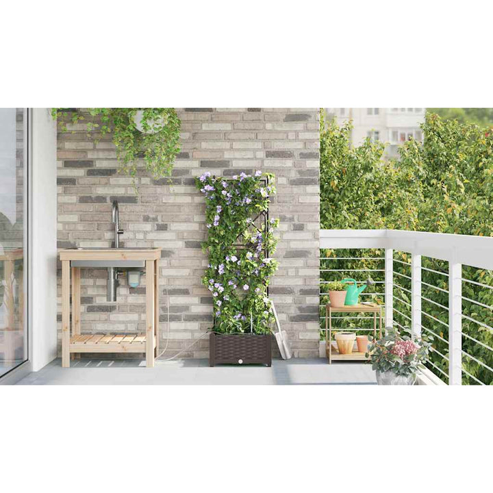 Have Blomsterkrukke Brun 40 x 40 x 126 cm Plastik