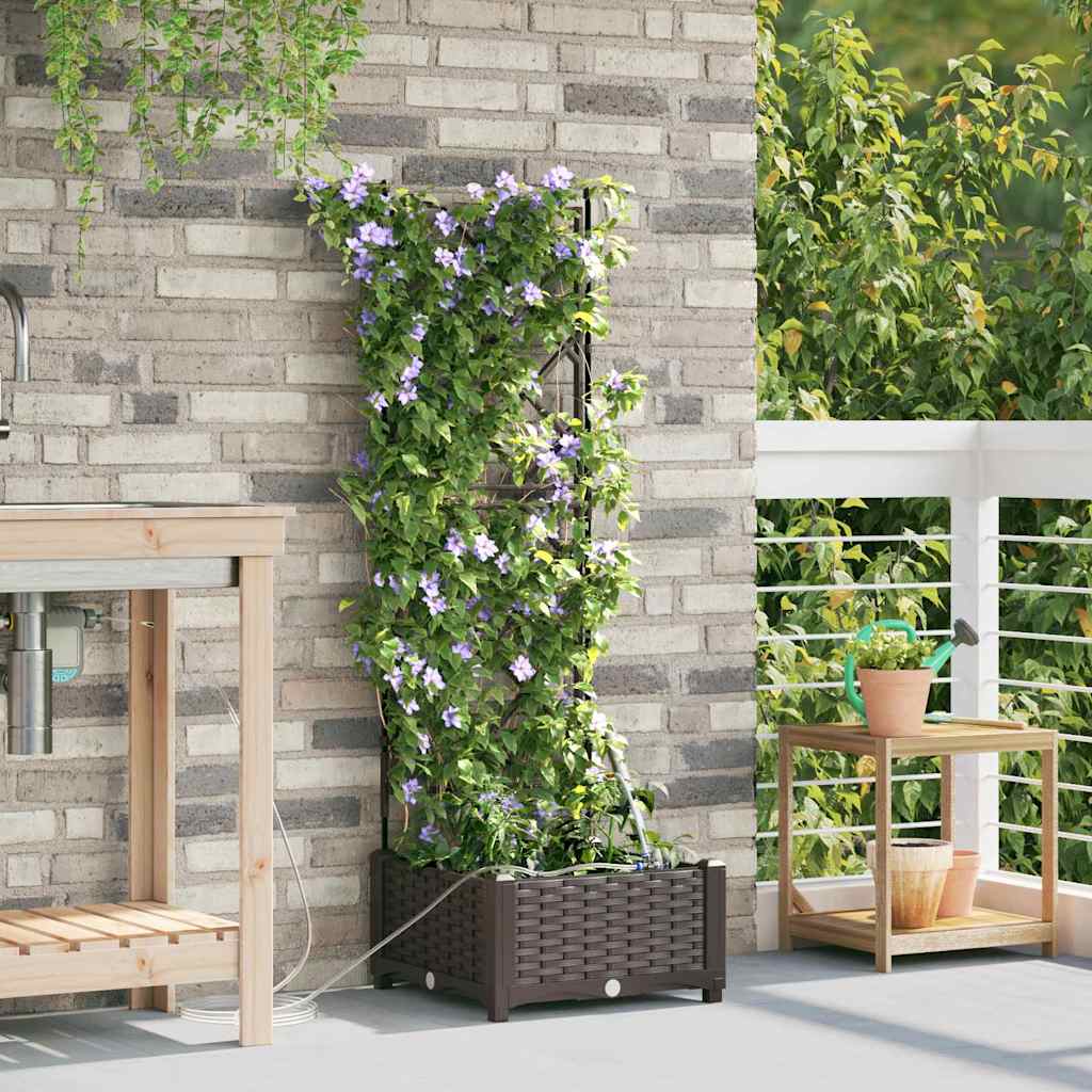 Have Blomsterkrukke Brun 40 x 40 x 126 cm Plastik