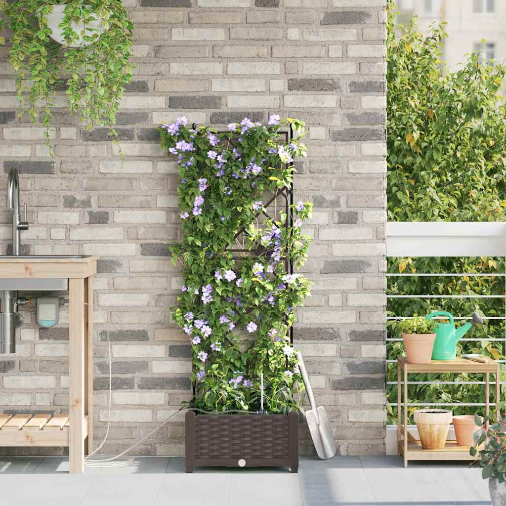 Have Blomsterkrukke Brun 40 x 40 x 126 cm Plastik