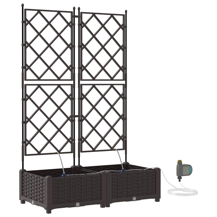 Have Blomsterkrukke 2 stk. Brun 80 x 40 x 126 cm PP