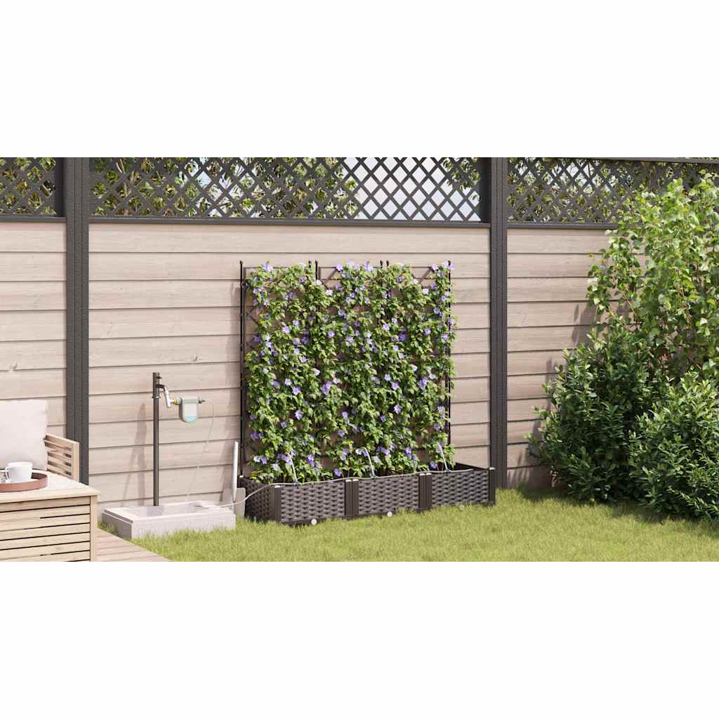 Have Blomsterkrukke 3 stk. Brun 120 x 40 x 126 cm PP