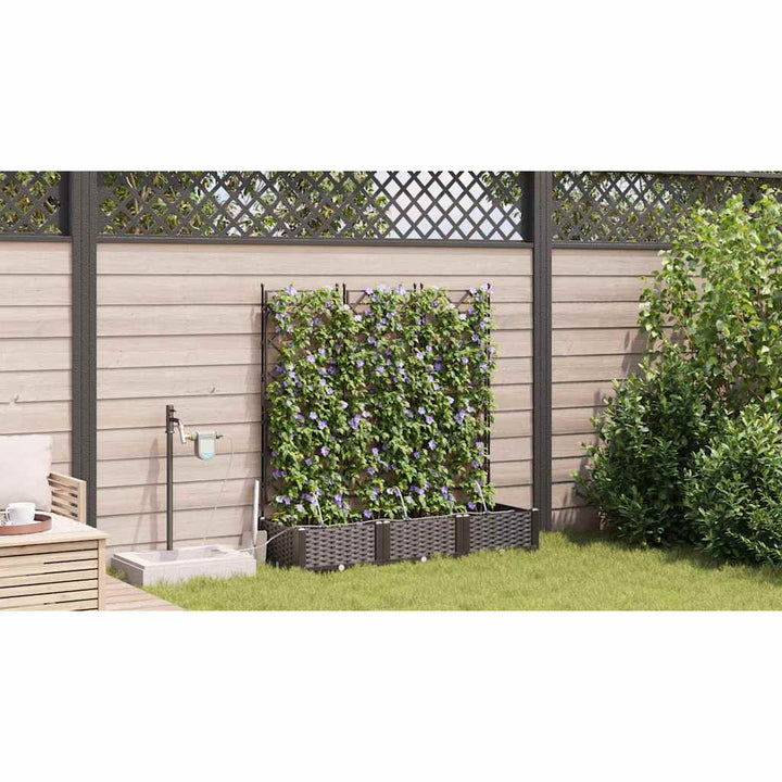 Have Blomsterkrukke 3 stk. Brun 120 x 40 x 126 cm PP