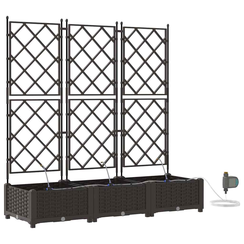 Have Blomsterkrukke 3 stk. Brun 120 x 40 x 126 cm PP