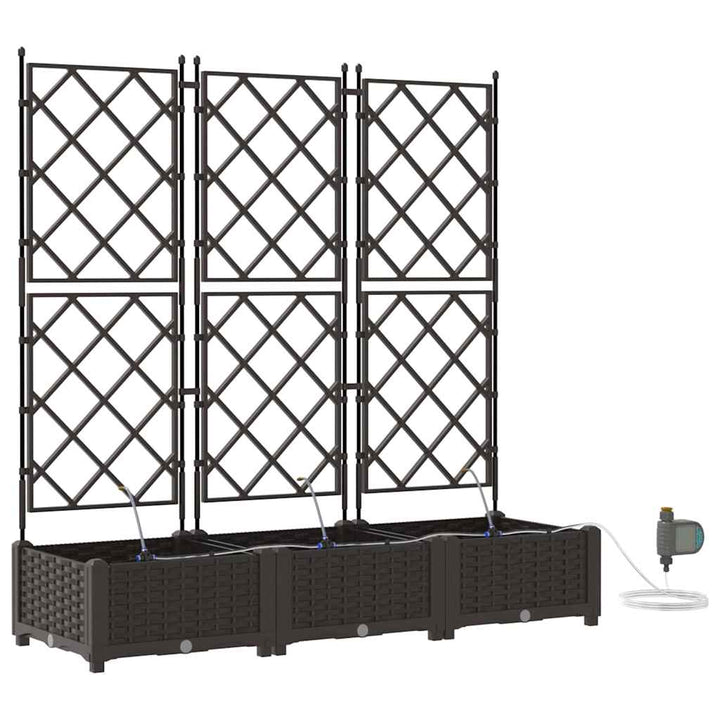 Have Blomsterkrukke 3 stk. Brun 120 x 40 x 126 cm PP