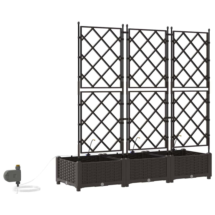 Have Blomsterkrukke 3 stk. Brun 120 x 40 x 126 cm PP