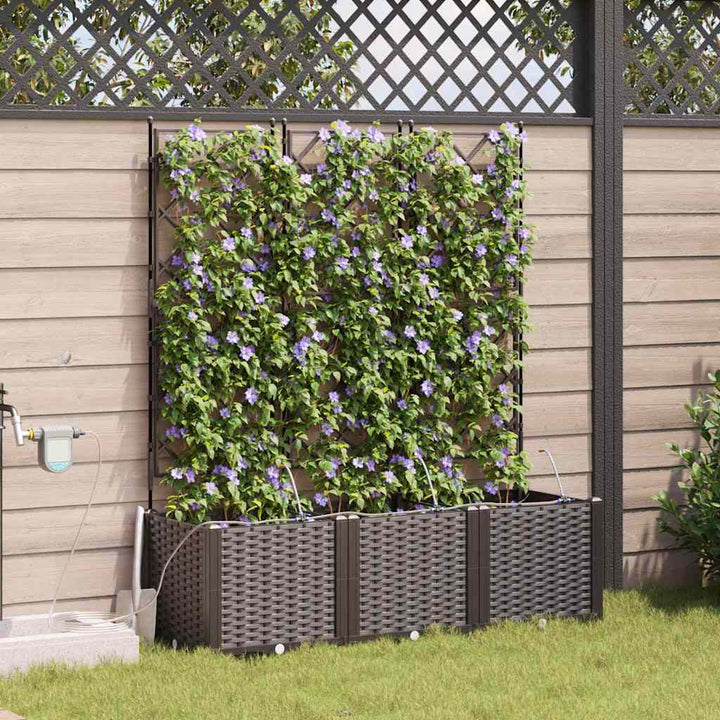 Have Blomsterkrukke 3 stk. Brun 120 x 40 x 142 cm PP