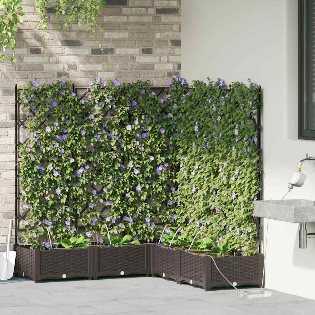 Have Blomsterkrukke 5 stk. Brun 120 x 120 x 126 cm PP