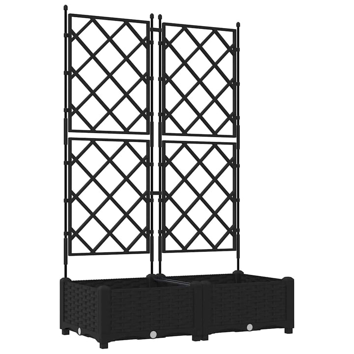 Have Blomsterkrukke 2 stk. Sort 80 x 40 x 125,5 cm PP