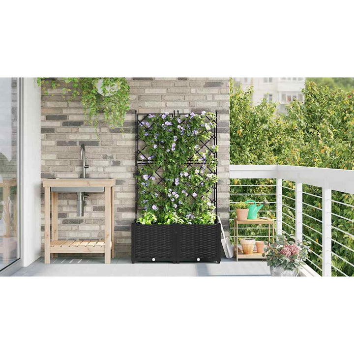 Have Blomsterkrukke 2 stk. Sort 80 x 40 x 143 cm PP