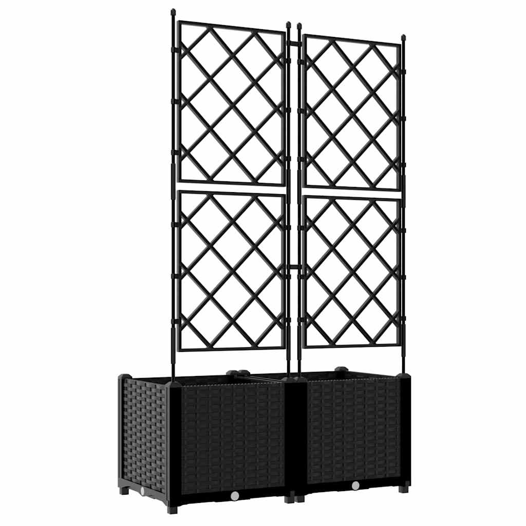 Have Blomsterkrukke 2 stk. Sort 80 x 40 x 143 cm PP