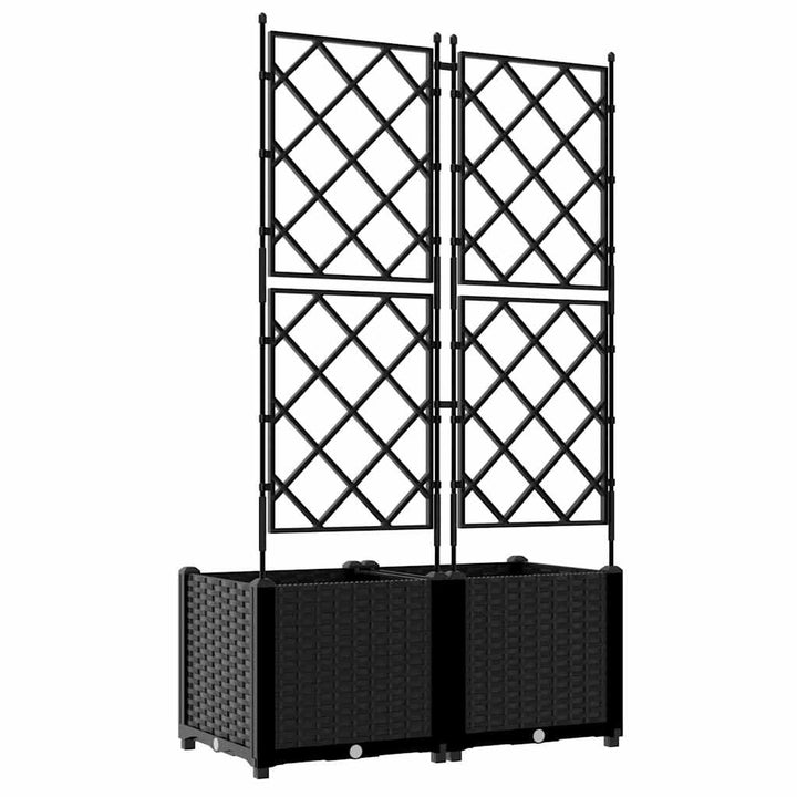 Have Blomsterkrukke 2 stk. Sort 80 x 40 x 143 cm PP