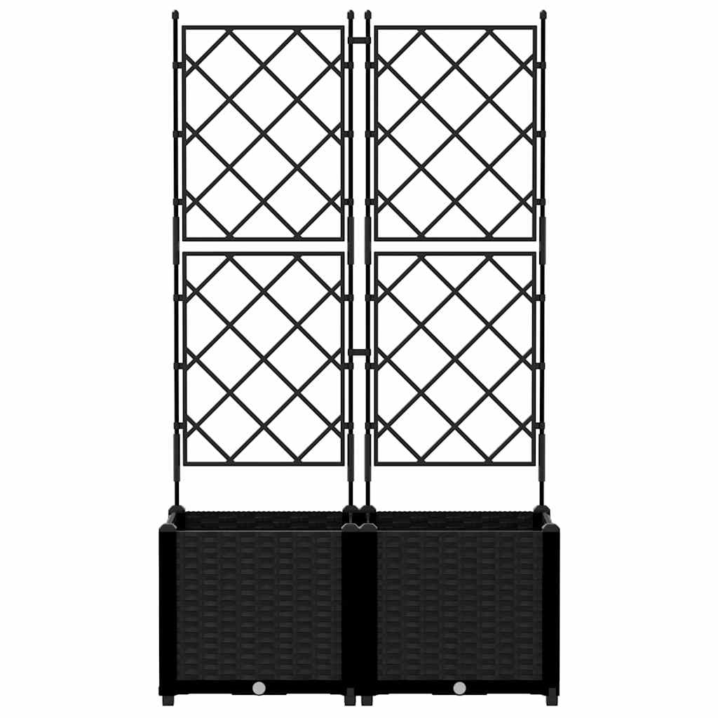 Have Blomsterkrukke 2 stk. Sort 80 x 40 x 143 cm PP