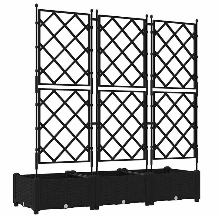 Have Blomsterkrukke 3 stk. Sort 120 x 40 x 125,5 cm PP