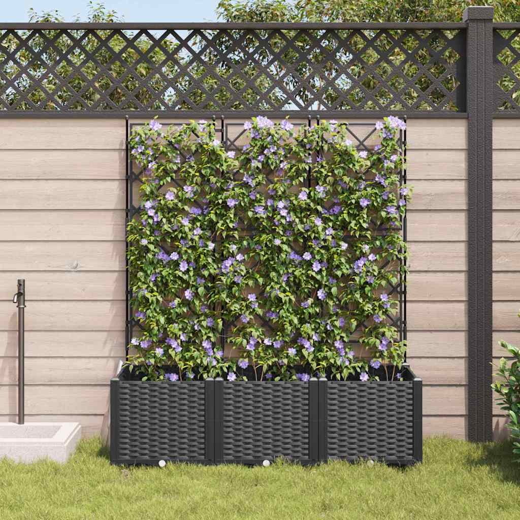 Have Blomsterkrukke 3 stk. Sort 120 x 40 x 143 cm PP