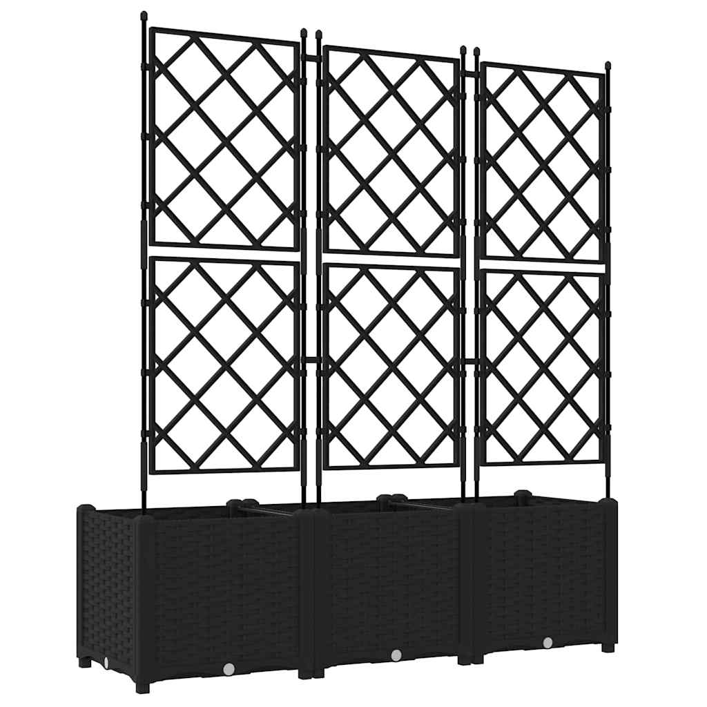 Have Blomsterkrukke 3 stk. Sort 120 x 40 x 143 cm PP