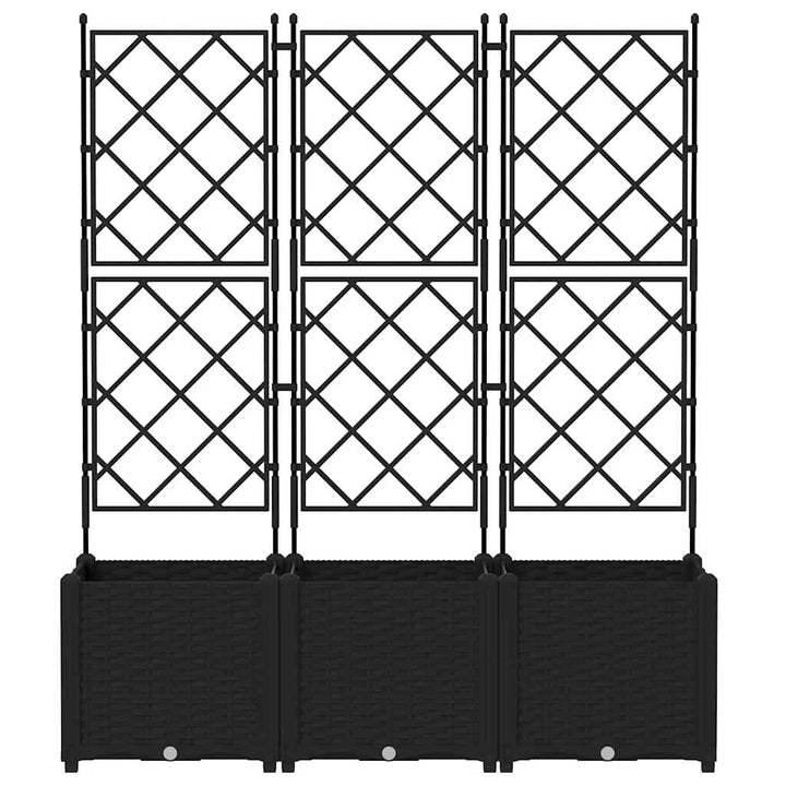 Have Blomsterkrukke 3 stk. Sort 120 x 40 x 143 cm PP