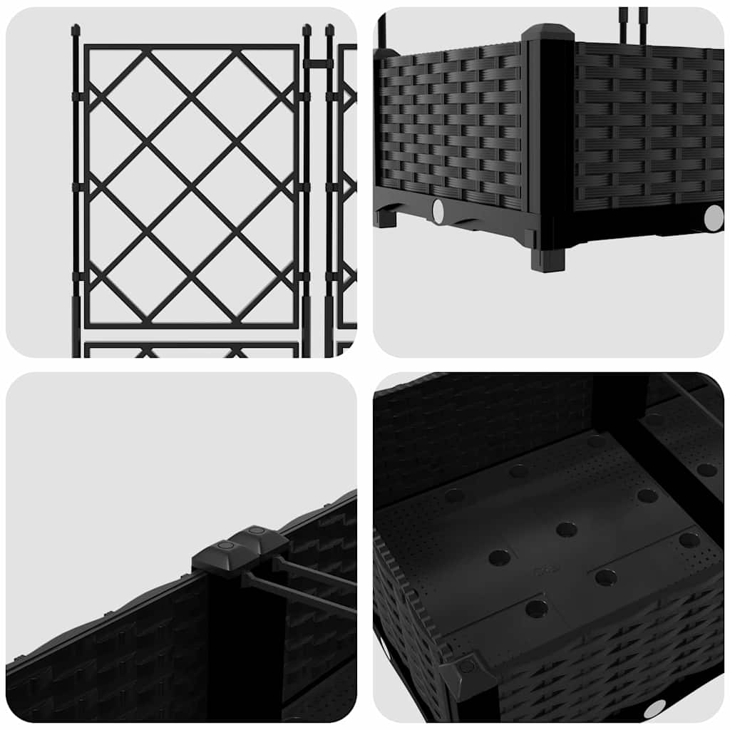 Have Blomsterkrukke 5 stk. Sort 120 x 120 x 125,5 cm PP