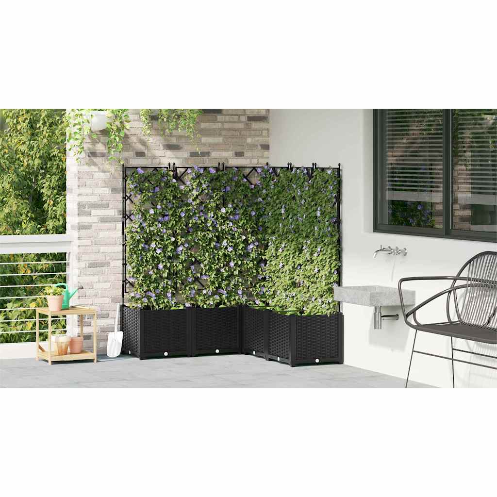 Have Blomsterkrukke 5 stk. Sort 120 x 120 x 143 cm PP