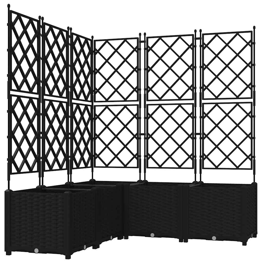Have Blomsterkrukke 5 stk. Sort 120 x 120 x 143 cm PP