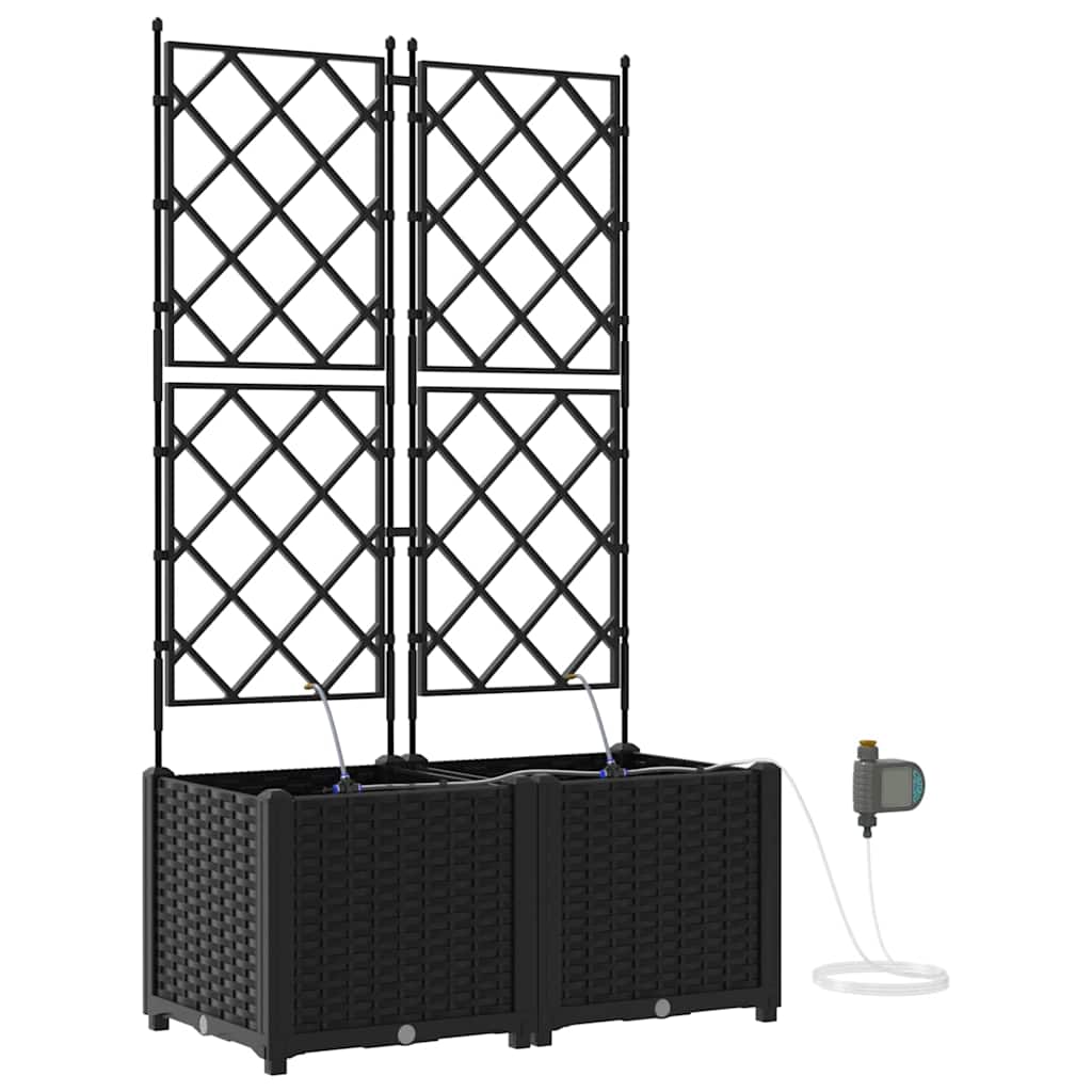 Have Blomsterkrukke 2 stk. Sort 80 x 40 x 142 cm PP