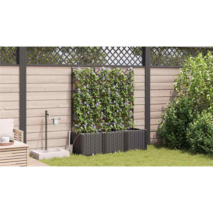 Have Blomsterkrukke 3 stk. Sort 120 x 40 x 142 cm PP