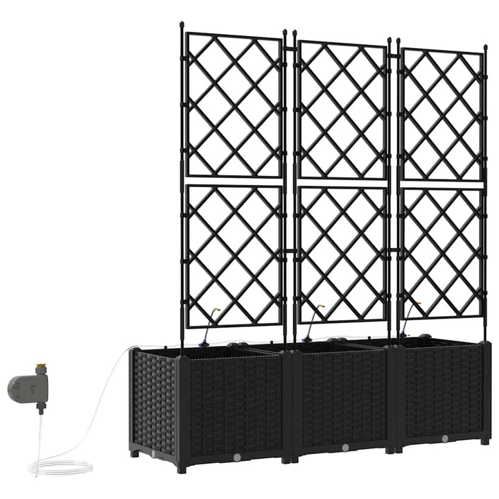 Have Blomsterkrukke 3 stk. Sort 120 x 40 x 142 cm PP