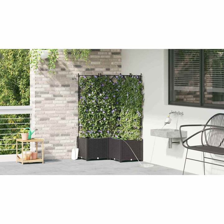 Have Blomsterkrukke 3 stk. Sort 80 x 80 x 142 cm PP