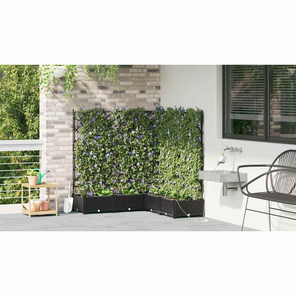 Have Blomsterkrukke 5 stk. Sort 120 x 120 x 126 cm PP