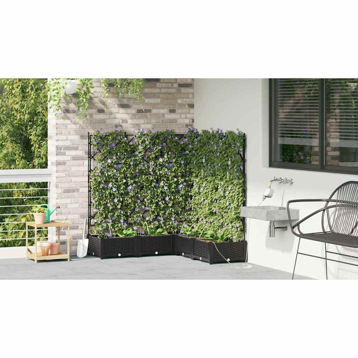 Have Blomsterkrukke 5 stk. Sort 120 x 120 x 126 cm PP