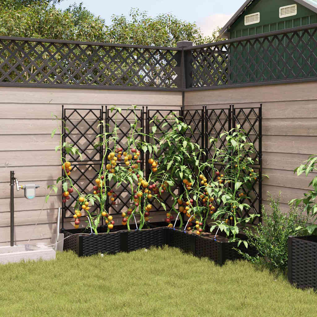 Have Blomsterkrukke 5 stk. Sort 120 x 120 x 126 cm PP