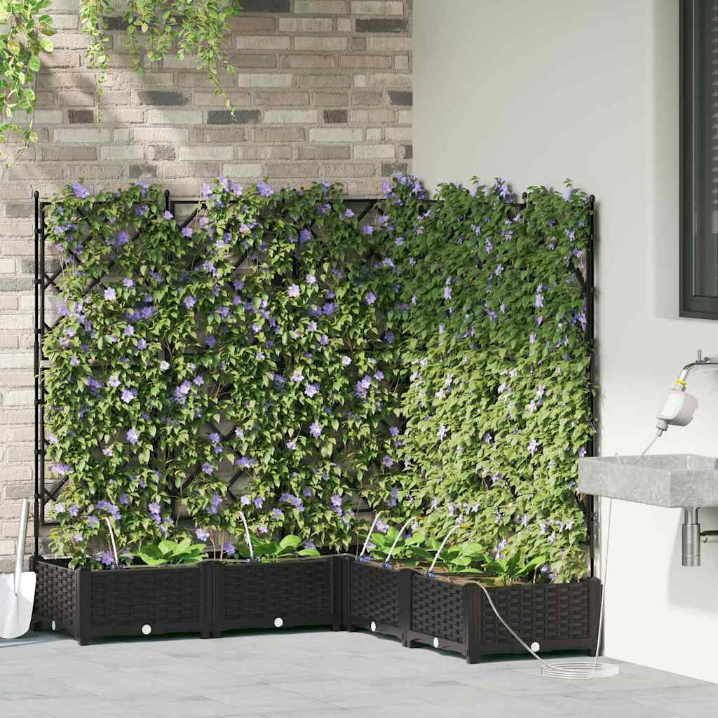 Have Blomsterkrukke 5 stk. Sort 120 x 120 x 126 cm PP