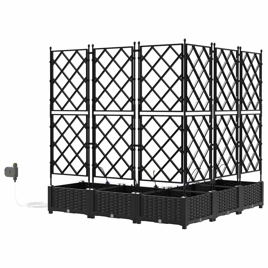 Have Blomsterkrukke 5 stk. Sort 120 x 120 x 126 cm PP