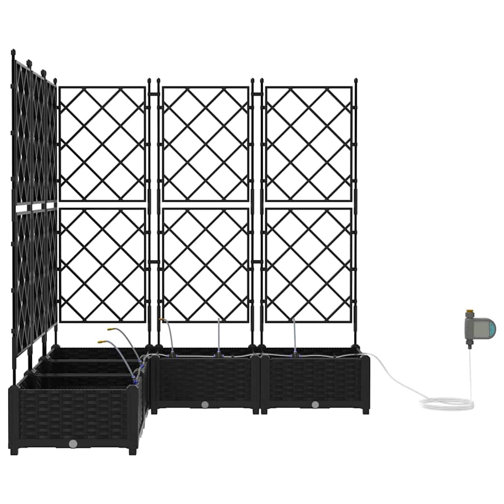 Have Blomsterkrukke 5 stk. Sort 120 x 120 x 126 cm PP