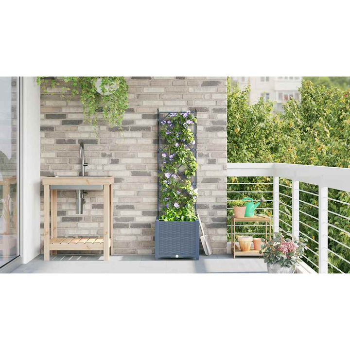 Have Blomsterkrukke Lysegrå 40 x 40 x 143 cm PP