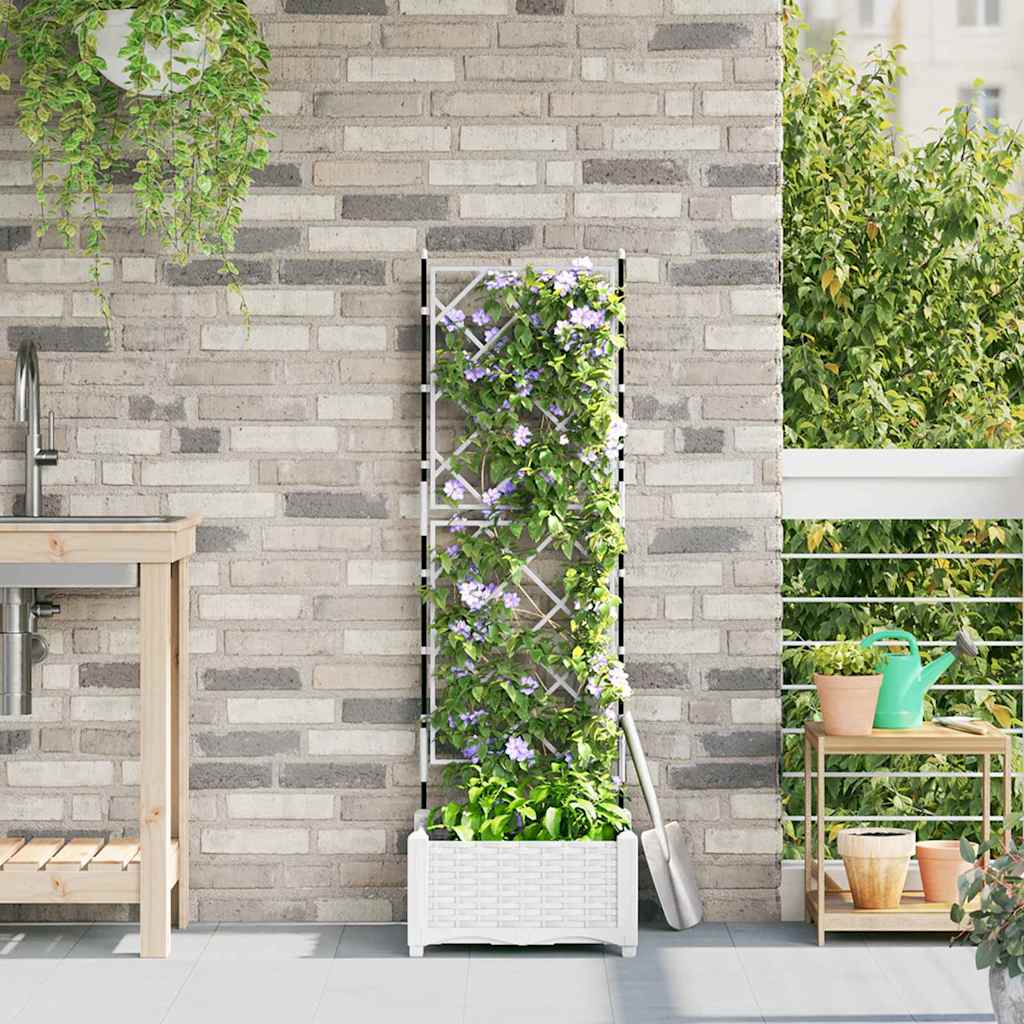 Have Blomsterkrukke Hvid 40 x 40 x 125,5 cm PP