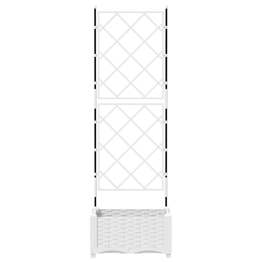 Have Blomsterkrukke Hvid 40 x 40 x 125,5 cm PP