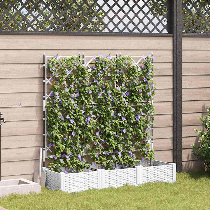 Have Blomsterkrukke 3 stk. Hvid 120 x 40 x 125,5 cm PP