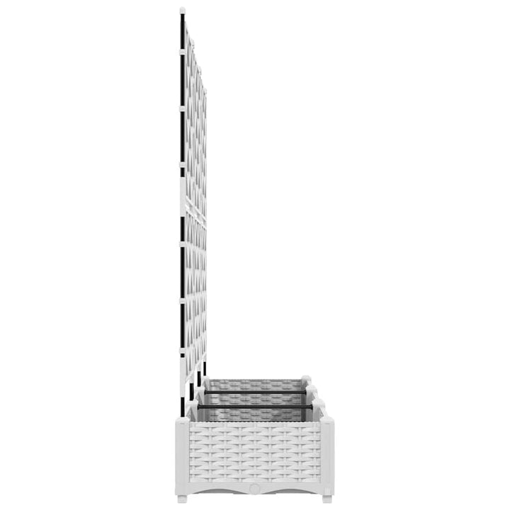 Have Blomsterkrukke 3 stk. Hvid 120 x 40 x 125,5 cm PP