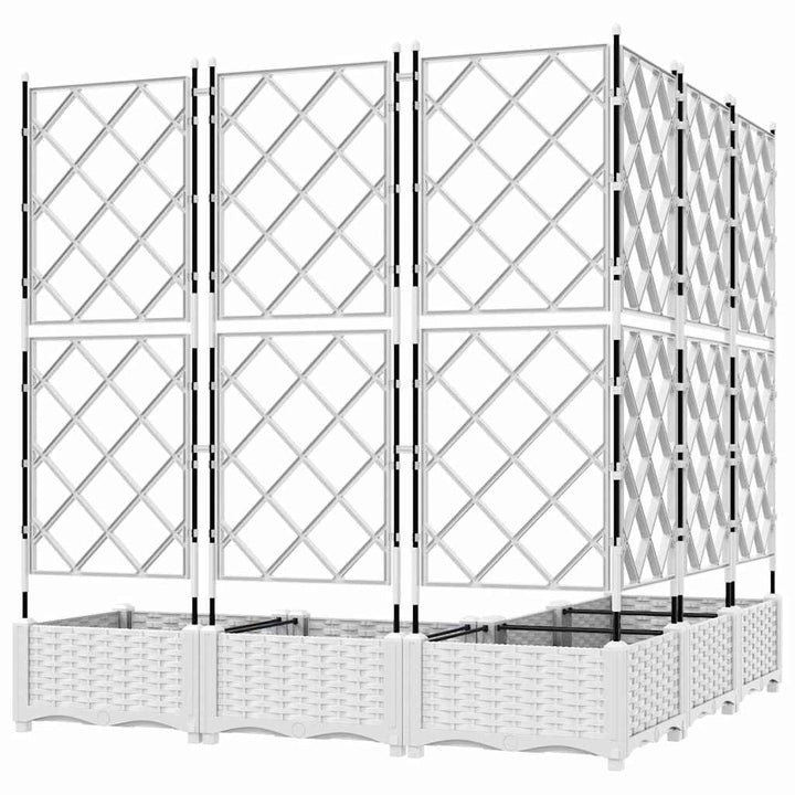 Have Blomsterkrukke 5 stk. Hvid 120 x 120 x 125,5 cm PP