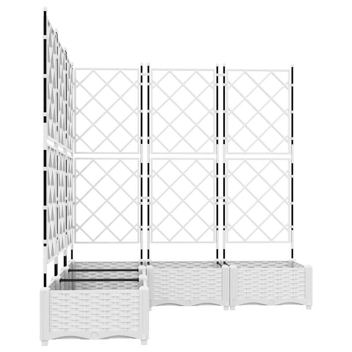 Have Blomsterkrukke 5 stk. Hvid 120 x 120 x 125,5 cm PP