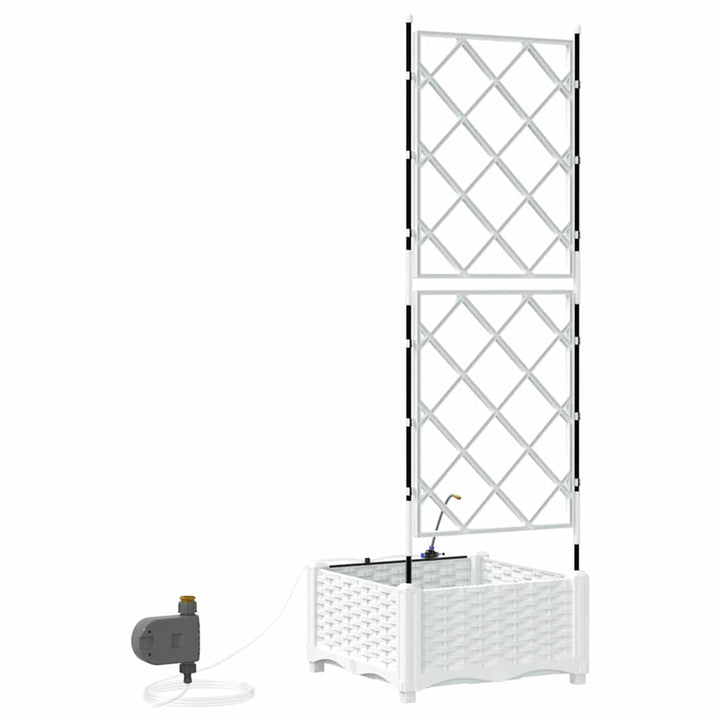 Have Blomsterkrukke Hvid 40 x 40 x 126 cm PP