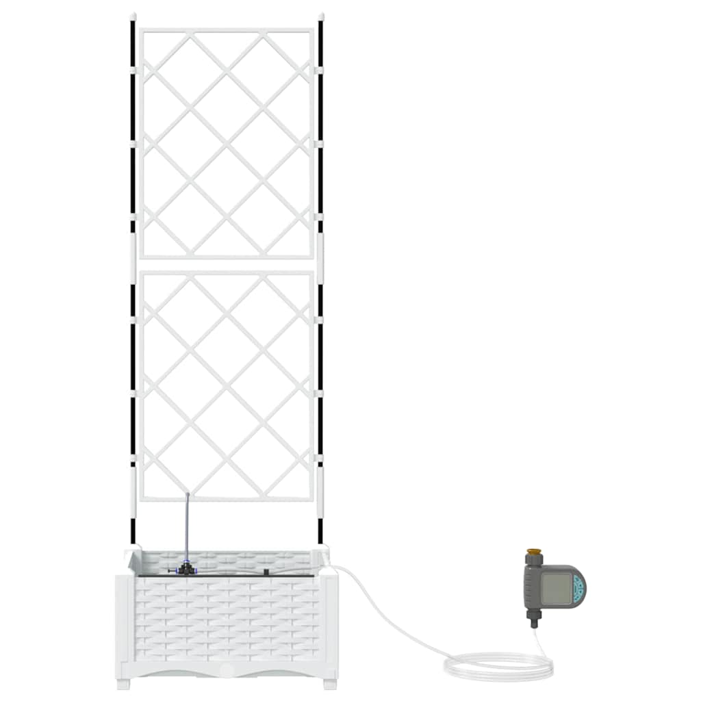 Have Blomsterkrukke Hvid 40 x 40 x 126 cm PP