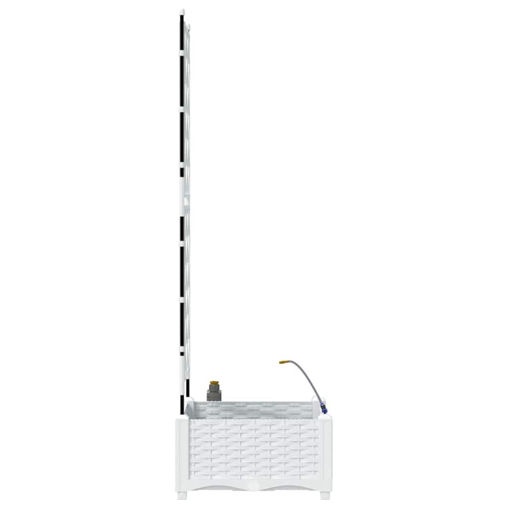 Have Blomsterkrukke Hvid 40 x 40 x 126 cm PP