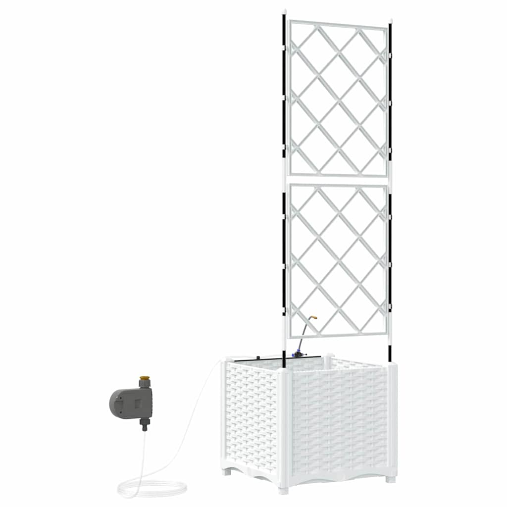 Have Blomsterkrukke Hvid 40 x 40 x 142 cm PP