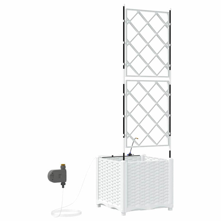 Have Blomsterkrukke Hvid 40 x 40 x 142 cm PP