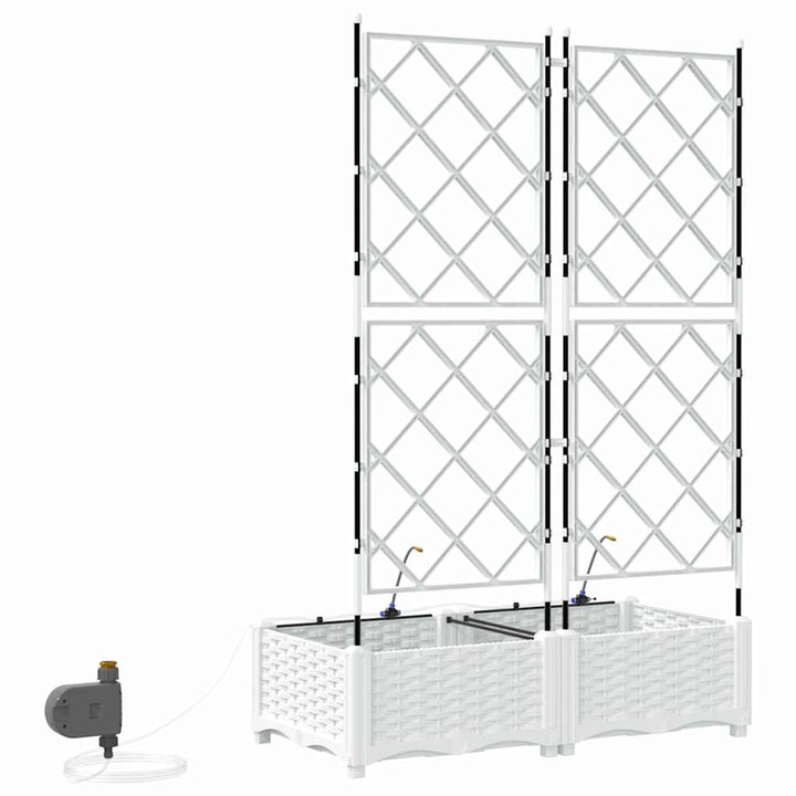 Have Blomsterkrukke 2 stk. Hvid 80 x 40 x 126 cm PP