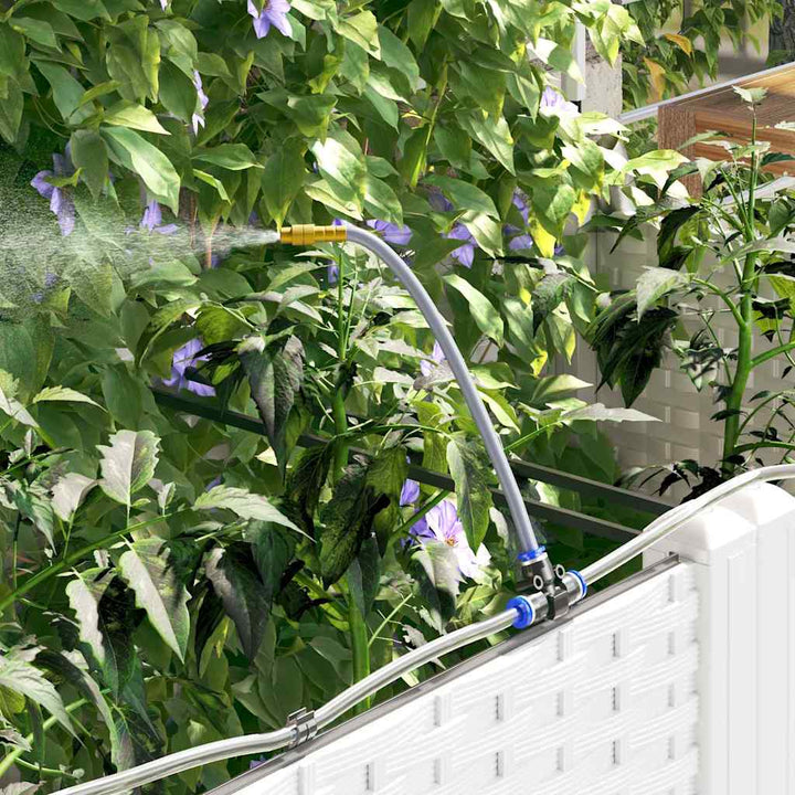 Have Blomsterkrukke 2 pcs Hvid 80 x 40 x 142 cm Plastik