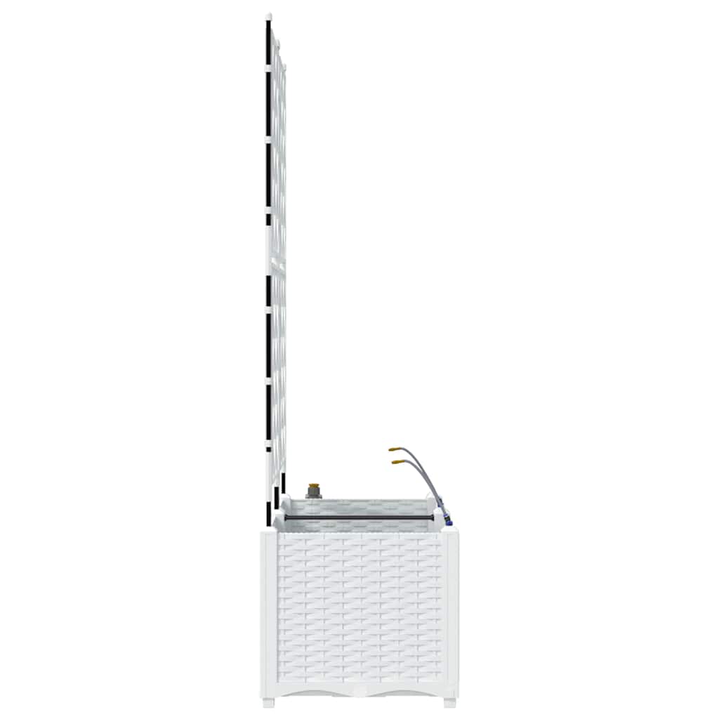Have Blomsterkrukke 2 pcs Hvid 80 x 40 x 142 cm Plastik