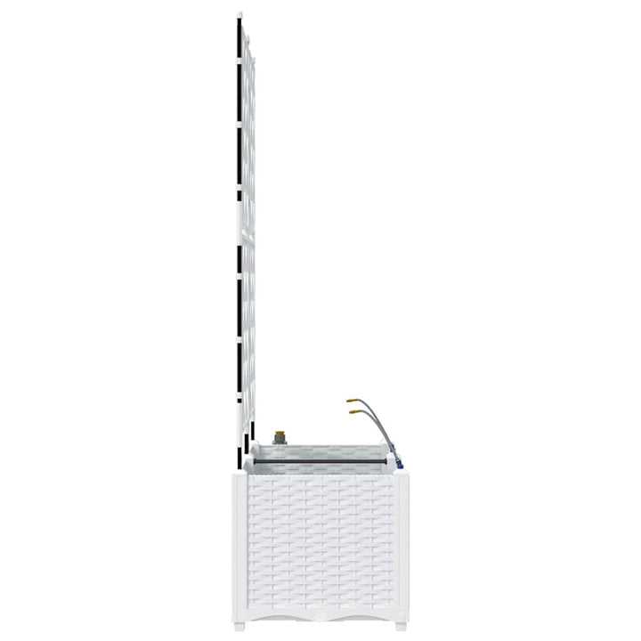 Have Blomsterkrukke 2 pcs Hvid 80 x 40 x 142 cm Plastik